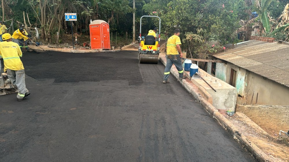 Prefeitura inaugura nesta quarta a pavimentação de três ruas no distrito de Baguari